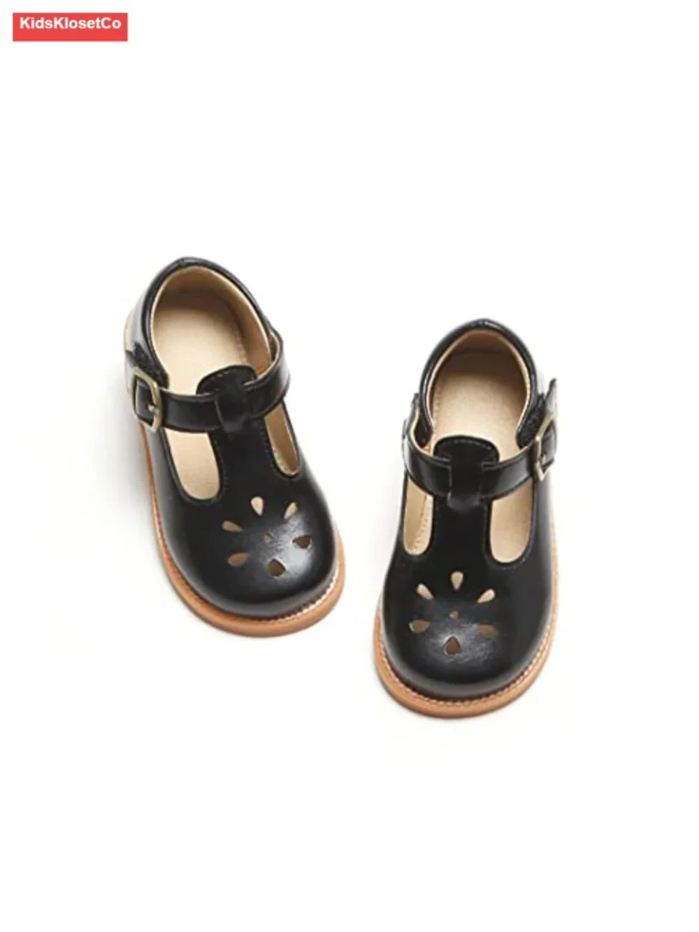 Toddler Girls Mary Jane Dress Shoes Ballet Flats Non-Slip Hook Loop